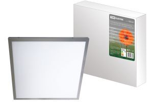 Ультратонкая светодиодная панель серии СВО 295х295, 15 Вт, 6000 К, хром, TDM ELECTRIC SQ0329-0024