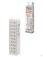 Светильник светодиодный аккумуляторный СБА 30 LED, DC, Li-ion 3,7 В 1 А*ч, 3-5 ч, пластик, Народный SQ0308-0300 