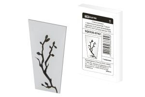 Стекло матовое с зеркальным рисунком "Сакура" (комплект 4 шт) для светильников НБУ, НТУ, НСУ четырехгранник SQ0330-0742