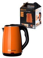 Электрический чайник "Ника", нержавеющая сталь / пластик, 1,8 л, 1800 Вт, оранжевый, TDM SQ4001-0010