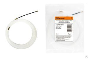 Нейлоновая кабельная протяжка НКП диаметр 3мм длина 20м с наконечниками (белая) TDM ELECTRIC SQ0590-0004 