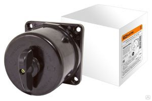 Пакетный выключатель ПВ3-16 3П 16А 220В, карболитовый корпус, IP30 TDM ELECTRIC SQ0723-0064 