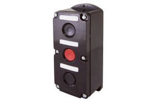 Пост кнопочный ПКЕ 212-3 У3, красная и две черные кнопки, IP40 TDM ELECTRIC SQ0742-0005