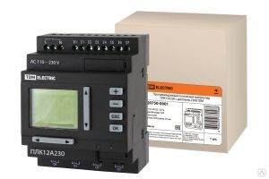 Программируемый логический контроллер ПЛК12A230 с дисплеем 230В TDM ELECTRIC SQ0750-0001 