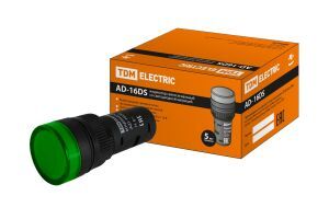 Лампа AD-16DS (LED) матрица d16мм зеленый 24В AC/DC TDM ELECTRIC SQ0702-0058 Лампа AD-16DS(LED)матрица d16мм зеленый 24В
