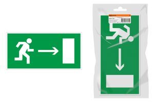 Знак "Направление к эвакуационному выходу направо" 350х124мм для ССА инд. упаковка TDM ELECTRIC SQ0817-1006