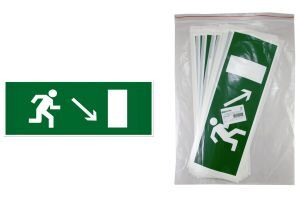 Знак "Направление к эвакуационному выходу направо вниз" 350х124мм для ССА TDM ELECTRIC SQ0817-0064