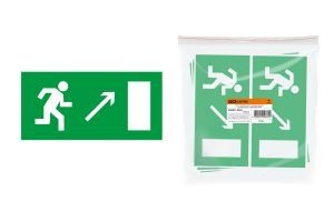 Знак "Направление к эвакуационному выходу направо вверх" 200х100мм TDM ELECTRIC SQ0817-0054