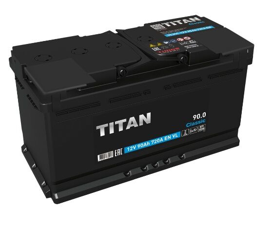 Аккумуляторная батарея TITAN Classic 6СТ-90.0 VL