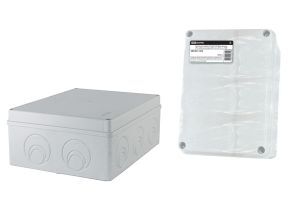 Распаячная коробка ОП 240х195х90мм, крышка, IP55, кабельные ввода d28-3 шт., d37-2 шт., TDM ELECTRIC SQ1401-1272