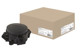 Коробка электромонтажная КЭМ 1-10-3М ОП D72 мм IP44, 3-х рожк. (карболит) TDM ELECTRIC SQ1401-1001