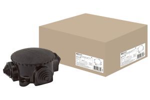 Коробка электромонтажная КЭМ 1-10-4М ОП D72 мм IP44, 4-х рожк. (карболит) TDM ELECTRIC SQ1401-1003