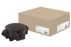 Коробка электромонтажная КЭМ 1-10-4Б ОП D78 мм IP44, 4-х рожк. (карболит) TDM ELECTRIC SQ1401-1004