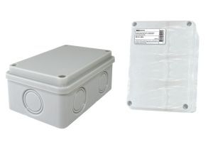 Распаячная коробка ОП 120х80х50мм, крышка, IP55, 6 вх., без гермовводов, инд. штрихкод TDM ELECTRIC SQ1401-0825
