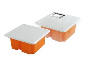 Распаячная коробка СП 92х92х40мм, крышка, IP20, инд. штрихкод, TDM ELECTRIC SQ1402-1001