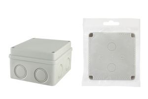 Распаячная коробка ОП 110х110х70мм, крышка на винтах, IP55, 8вх., без гермовводов TDM ELECTRIC SQ1401-0814
