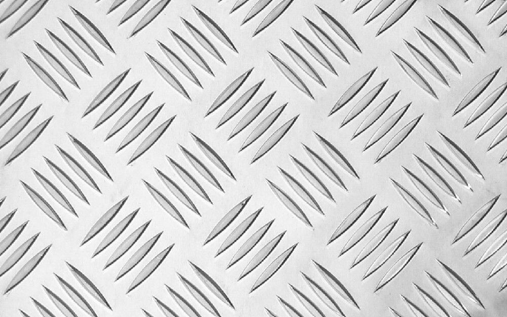 Лист алюминиевый рифленый 4 мм квинтет