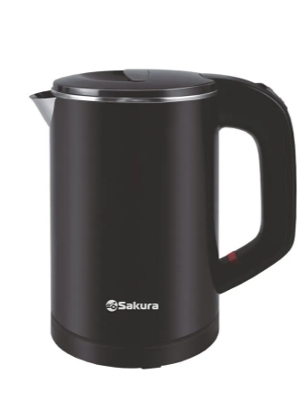 Чайник SAKURA SA-2158BK, 0.6л., черный