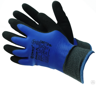 Перчатки утепленные покрытые латексом в два слоя Gward Freeze FL синий 