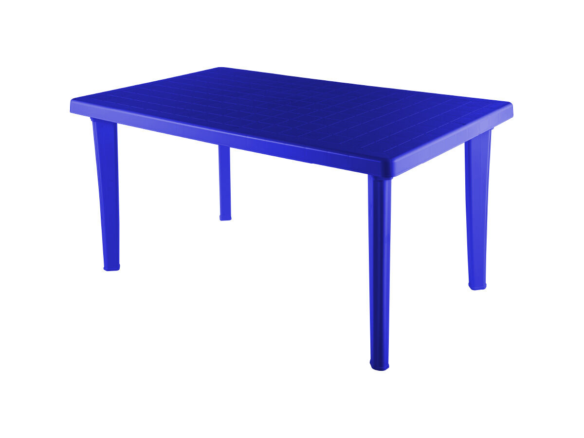 Стол пластиковый прямоугольный синий 150 х 90 х 74 см 1/1