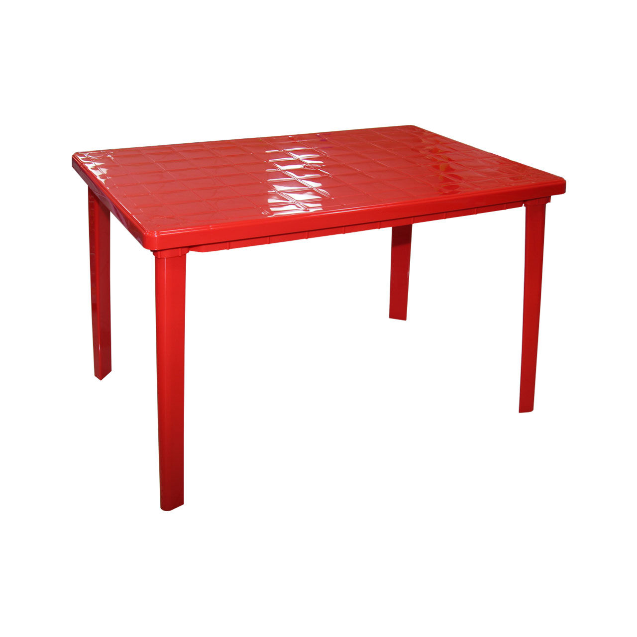 Стол пластиковый прямоугольный красный 150 х 90 х 74 см 1/1