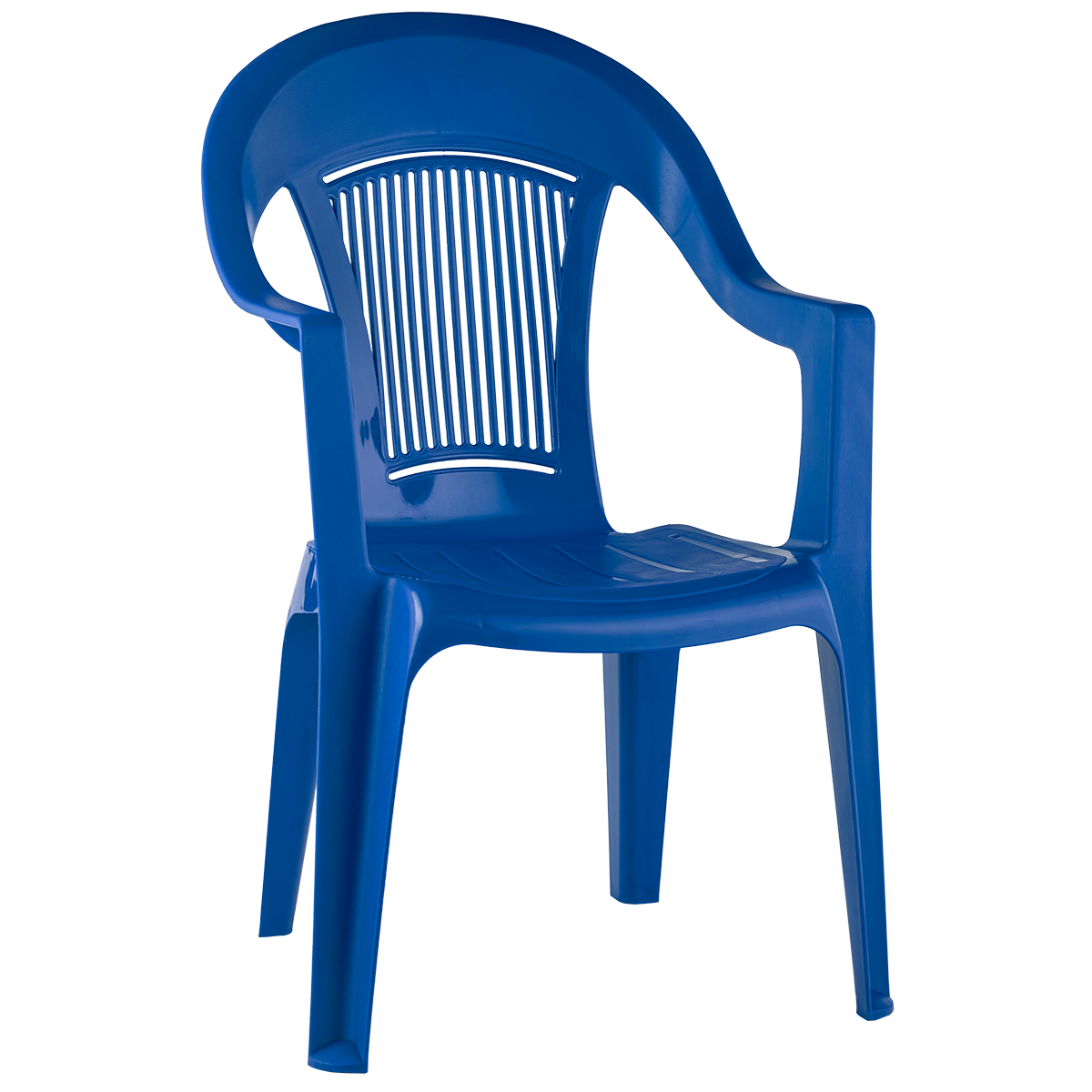 Кресло пластиковое "Венеция" синий 41 х 55 х 91 см 1/1