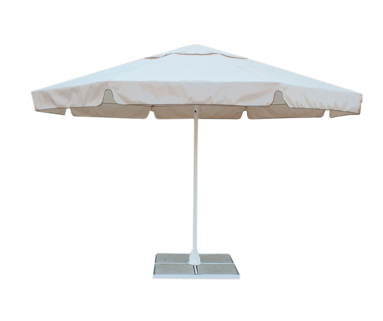 Зонт пляжный круглый 4,0 м с воланом(стальной каркас , 8 спиц,стойка 50 мм 1/1