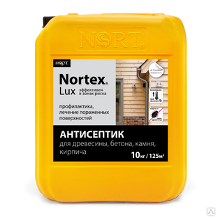 Пропитка-антисептик Nortex®-Lux (НОРТЕКС®-ЛЮКС) для дерева, бетона, камня, кирпича (10 кг) 
