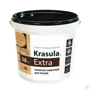 Герметик защитный для торцов Krasula Extra 3 кг 