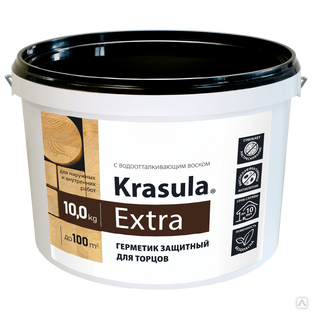 Герметик защитный для торцов Krasula Extra 10 кг 