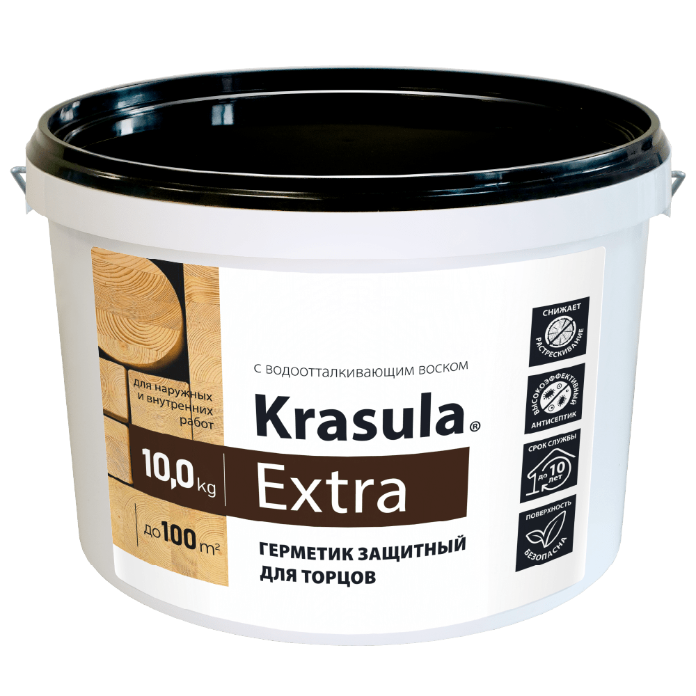 Герметик защитный для торцов Krasula Extra 10 кг