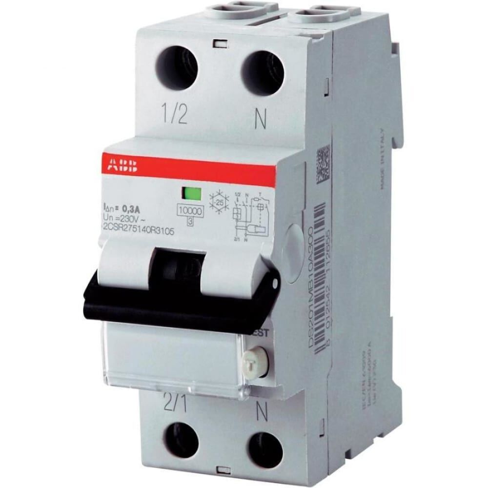 Автоматический выключатель дифференциального тока ABB DS201