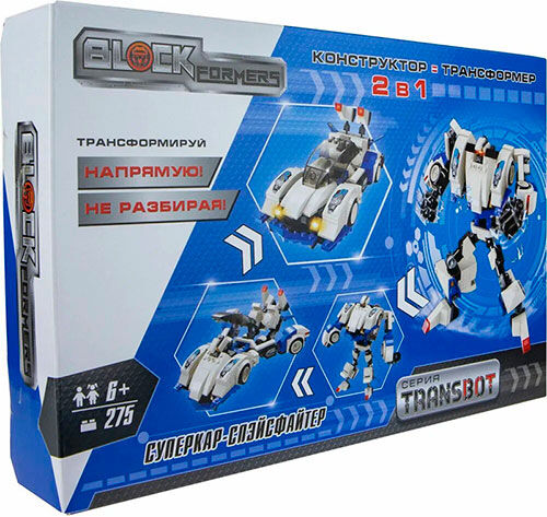 Конструктор 1 Toy (Blockformers Transbot Суперкар-Спэйсфайтер), коробка (Blockformers Transbot Суперкар-Спэйсфайтер) кор