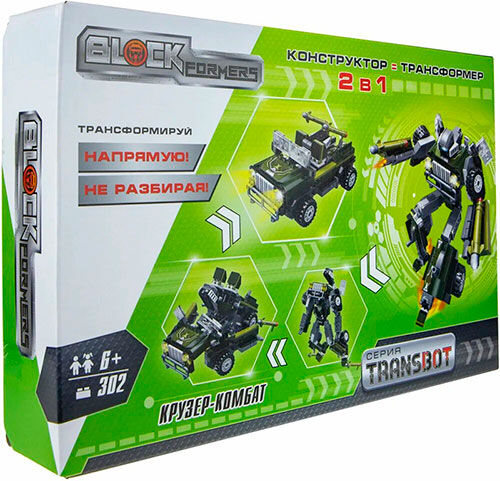 Конструктор 1 Toy (Blockformers Transbot Крузер-Комбат), коробка (Blockformers Transbot Крузер-Комбат) коробка