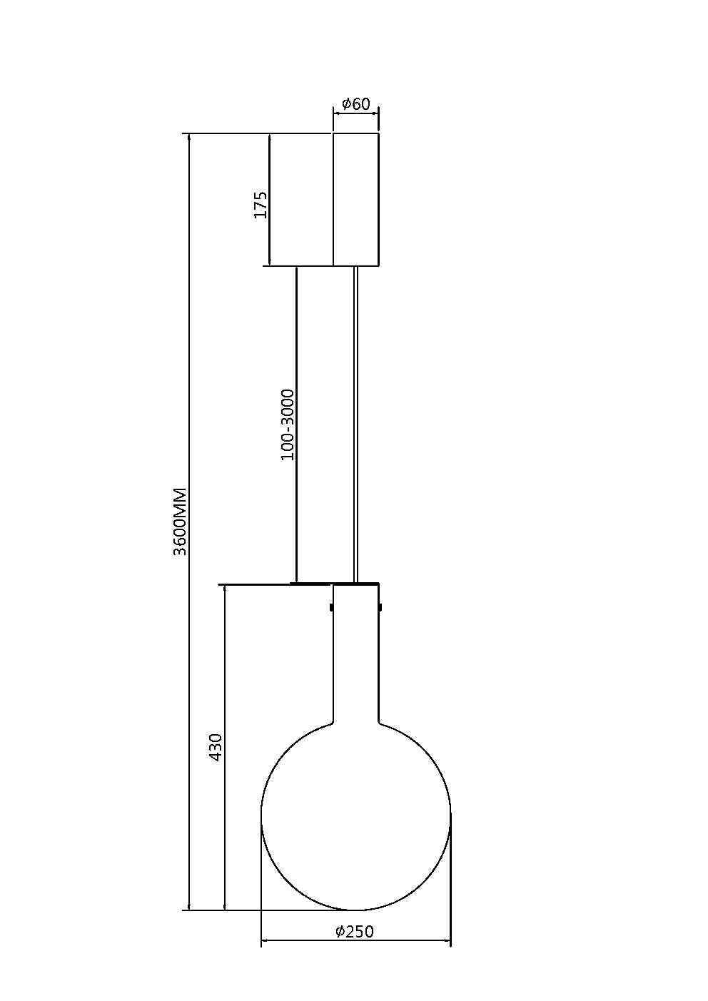 Подвесной светильник Maytoni MOD182PL-L6B3K