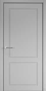 Межкомнатная дверь Неоклассика-2 эмаль серая #1