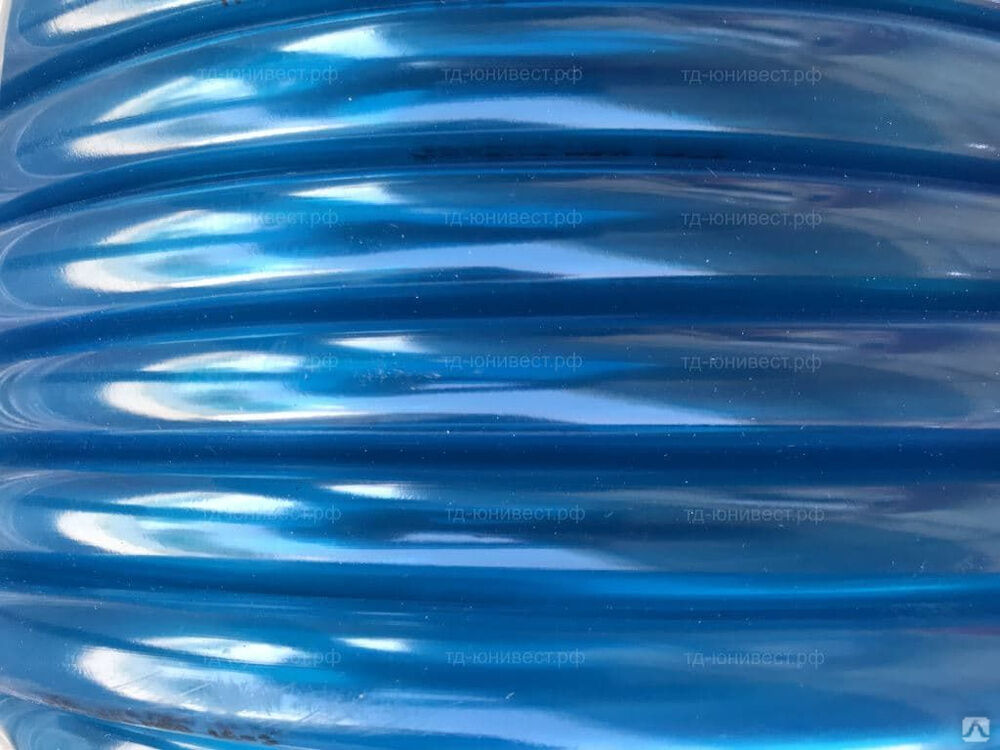 Трубка неармированная 25,0х2,5 мм 25 м пищевая с синей полосой Новэм