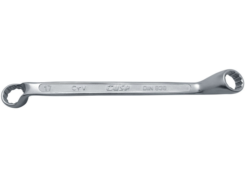 Ключ накидной 12 х 13 мм, хромованадиевая сталь, матовое хромированное покрытие USP