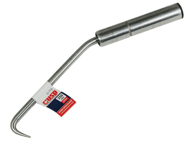 Крюк вязальный, 250 мм, из нержавеющей стали, с металлической ручкой USP