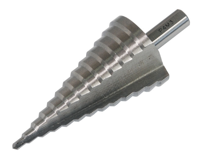 Сверло ступенчатое по металлу с прямой режущей кромкой, 13 ступеней (6-30 мм), L 95 мм, InWork