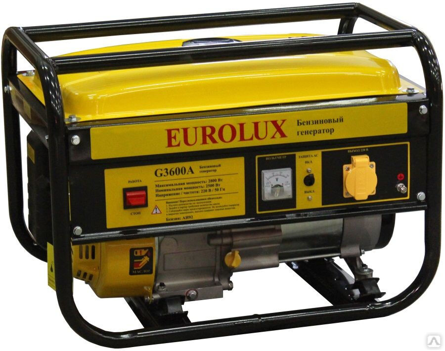 Бензиновый генератор G3600A Eurolux