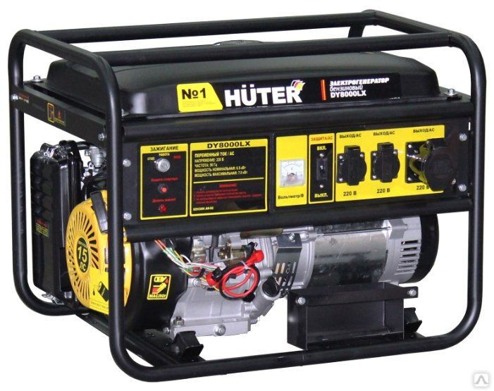 Бензиновый генератор DY8000L Huter