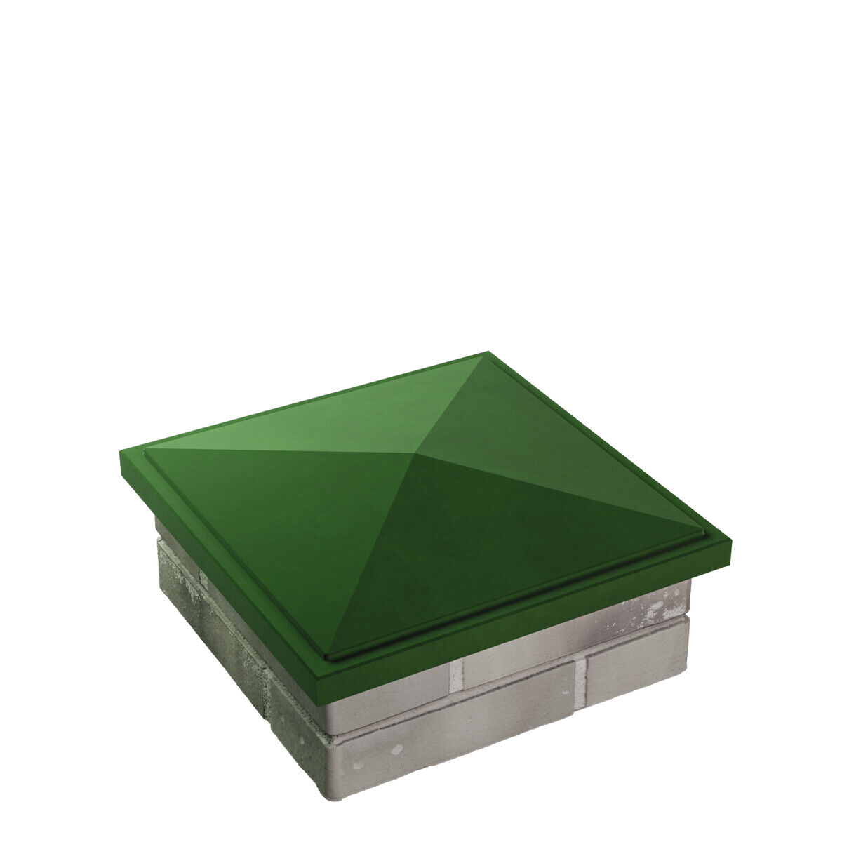 Колпак на столб BONAmono 1,5x1,5 кирпича, зеленый