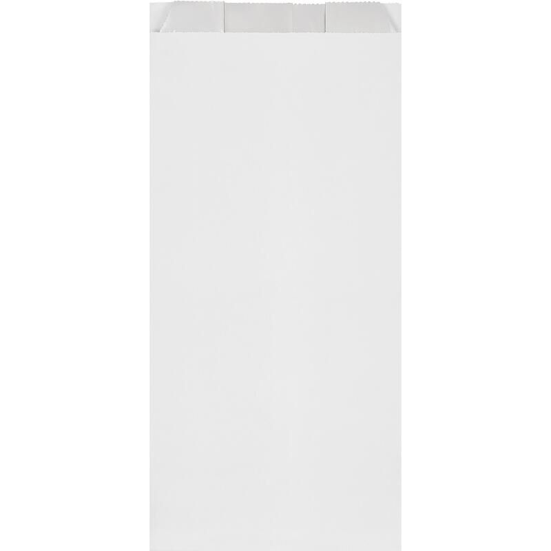 Пакет бумажный фольгированный 145х310х90 мм белый (1000 штук в упаковке) NoName
