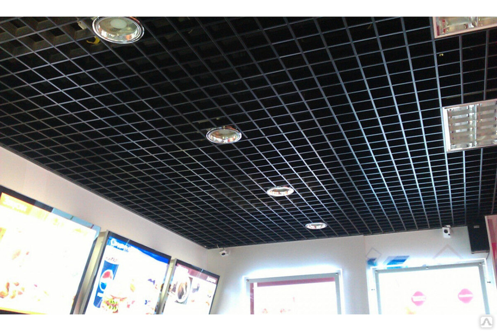 грильято, потолок грильято, монтаж грильято, подвесной потолок ...