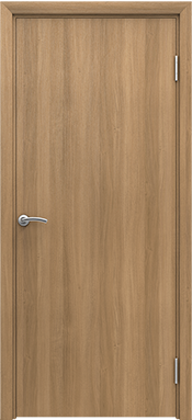 Межкомнатная дверь AquaDoor влагостойкая гладкая глухая, цвет Песочный дуб 400