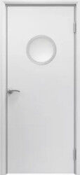 Межкомнатная дверь AquaDoor с иллюминатором, цвет Белый