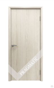 Межкомнатная дверь Pragmatic, влагостойкая гладкая глухая, цвет Скандинавский дуб 700 