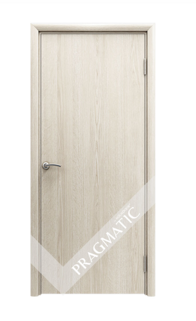 Межкомнатная дверь Pragmatic, влагостойкая гладкая глухая, цвет Скандинавский дуб 950