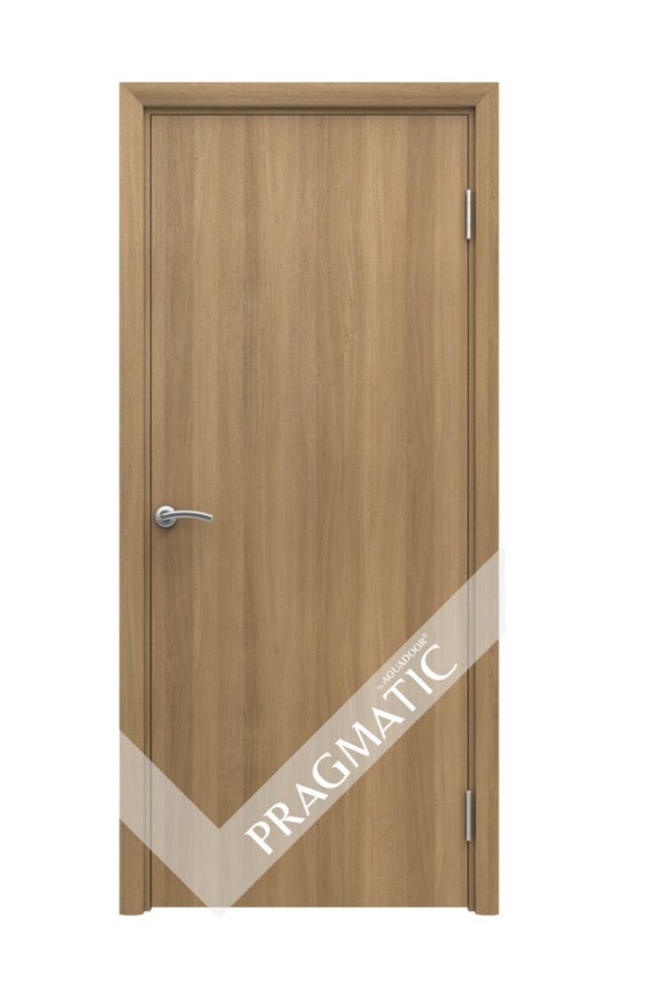 Межкомнатная дверь Pragmatic, влагостойкая гладкая глухая, цвет Песочный дуб 850